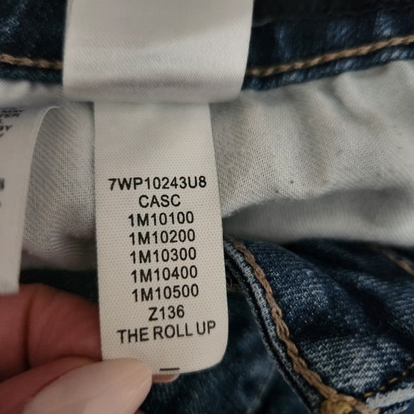 Lucky Brand | The Roll Up Stretch Denim Jean Shorts - Size 6/28 - Picture 15 of 15